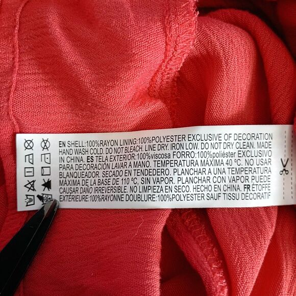 Forever 21 Stretch Crepe Babydoll Romper L Smocked Buttons Adjustable Straps Y2K - Picture 9 of 9